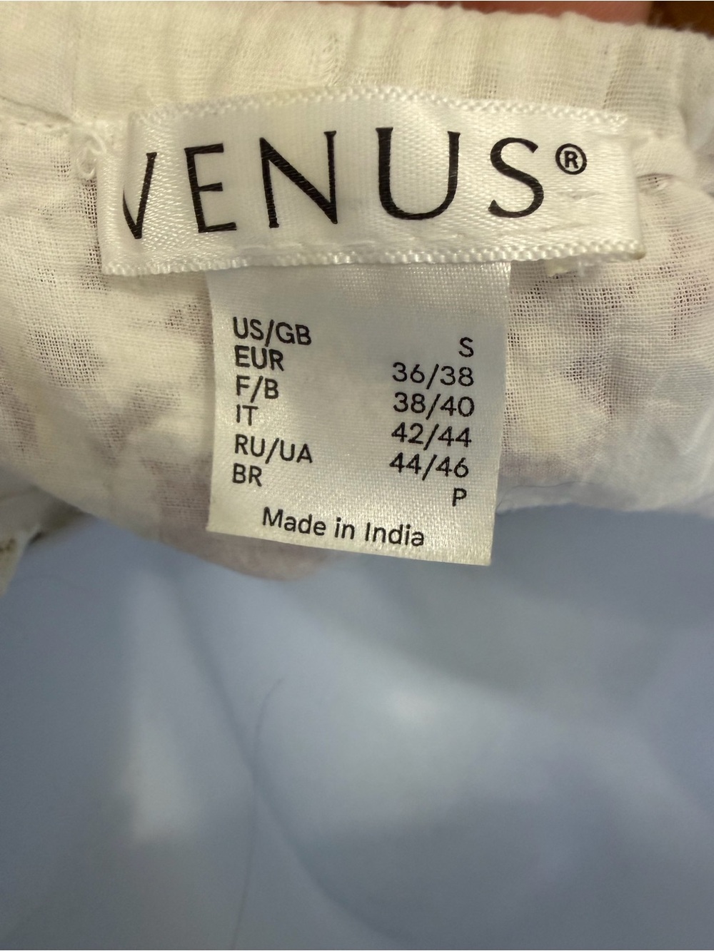 VENUS White Lace Boho Dress with Beige Trim - Picture 6 of 6
